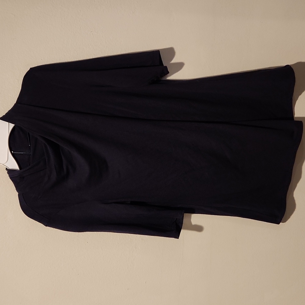 ❤️ ELIE TAHARI DRAPEY ELBOW LENGTH JERSEY TUNIC TOP, SMALL